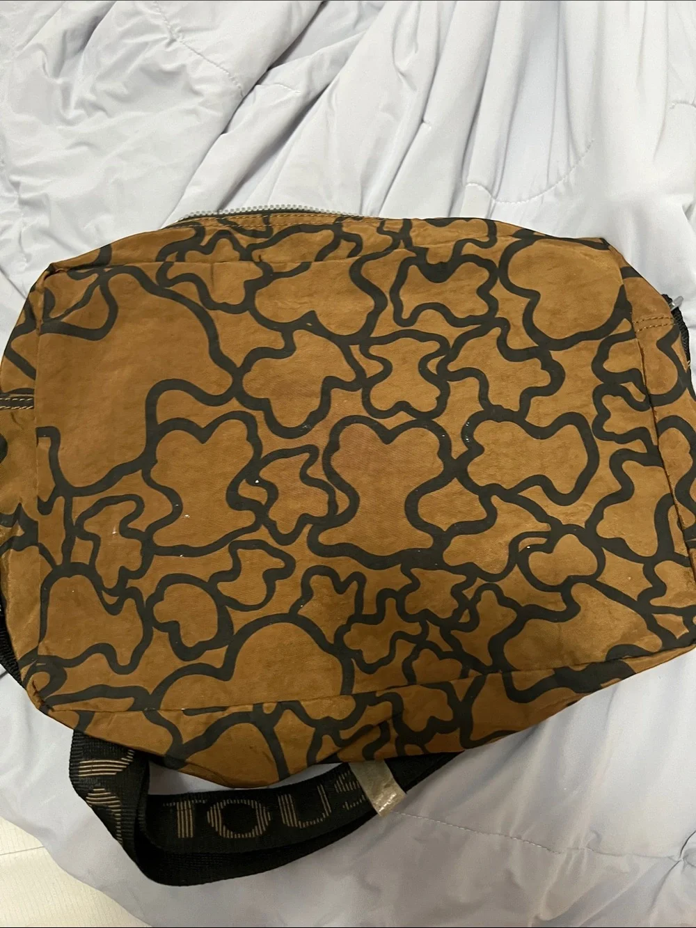 Tous Brown and Black Patterned Crossbody Bag